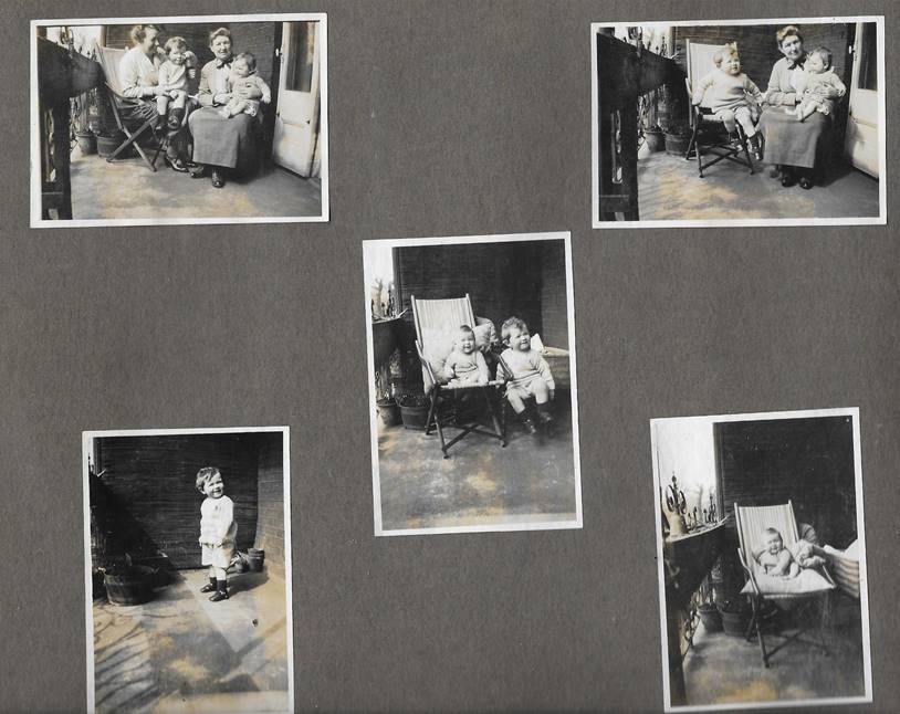 A collection of photos on a blackboard

Description automatically generated